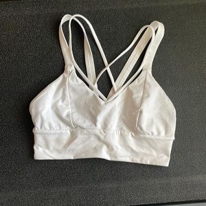Lululemon white sports bra size 8